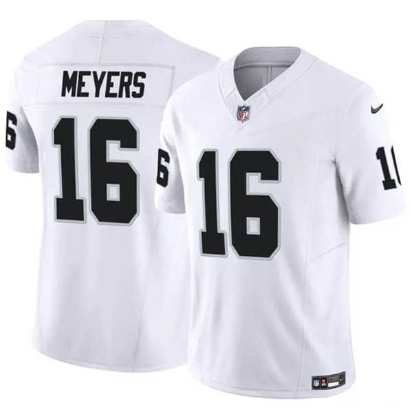 Men & Women & Youth Las Vegas Raiders #16 Jakobi Meyers White 2023 F.U.S.E Vapor Untouchable Limited Jersey->las vegas raiders->NFL Jersey